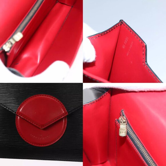 LOUIS VUITTON Epi Free Run Bicolor Shoulder Bag Red Black M52417 LV Auth SW055 - Picture 13 of 15